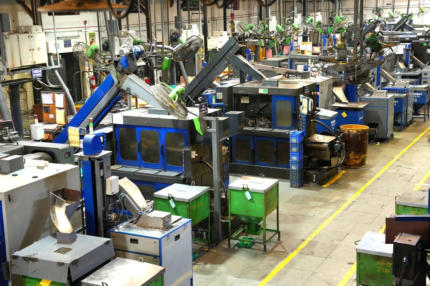 Atelier de production industrielle